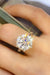 Luxurious 5 Carat Lab-Diamond Ring with Zircon Accents - Elegant Sterling Silver Piece