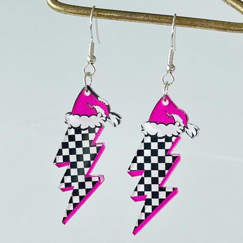 Chic Acrylic Geometric Dangle Earrings for Sophisticated Style