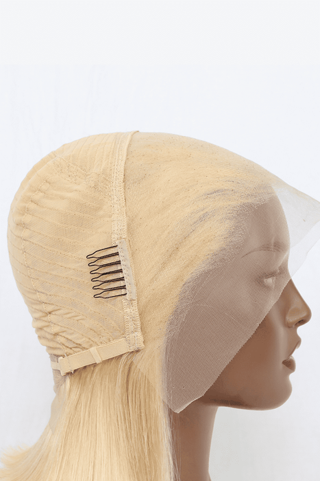 Luxurious 12" 160g Blonde Lace Front Wig - 150% Fullness