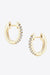 Luminous Moissanite Sterling Silver Huggie Earrings - Luxuriously Certified