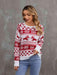 Christmas Theme Round Neck Sweater Trendsi