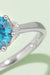 Elegant 1 Carat Moissanite Sterling Silver Ring with Certification