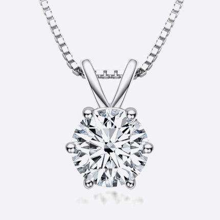 Timeless Elegance: 925 Sterling Silver Necklace with a Lab Grown Diamond