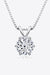 Luxurious 925 Sterling Silver Necklace with Lab Grown Diamond - Modern Elegance