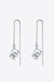 Exquisite 2 Carat Lab-Diamond Sterling Silver Threader Earrings