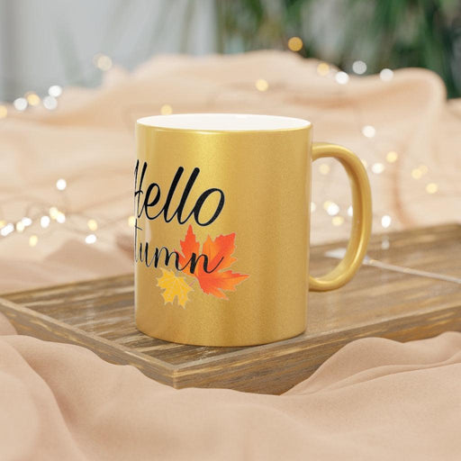 Opulent Metallic Mug Available in Gold or Silver