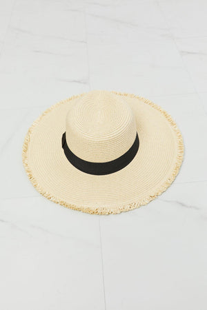 Fame Time For The Sun Straw Hat-Trendsi-Ivory-One Size-Très Elite