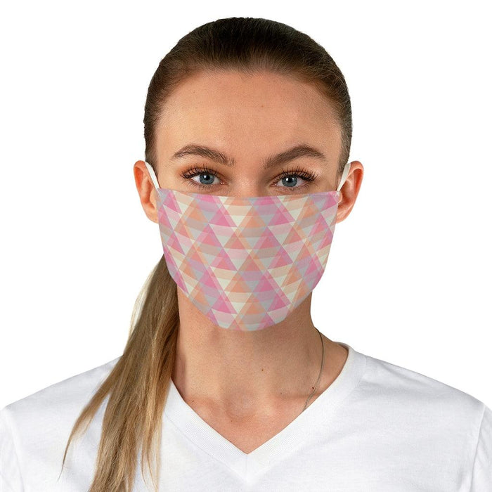 Customizable Polyester Fabric Face Mask with Adjustable Ear Loops for Personalized Protection