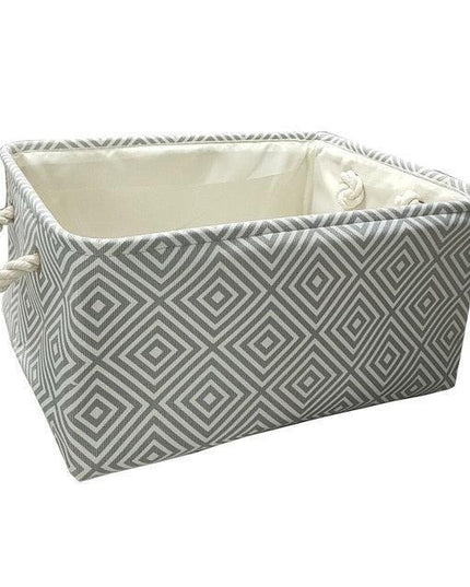Eco-Friendly Collapsible Cotton Storage Basket for Home Organization