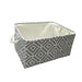 Foldable Cotton Handled Storage Basket for Laundry and More