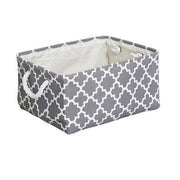 Versatile Foldable Organizer Basket with Stylish Cotton Handles