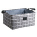Cotton Handled Fabric Storage Basket for an Organized Living Space