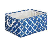 Versatile Foldable Organizer Basket with Stylish Cotton Handles