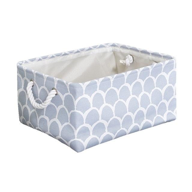 Cotton Handled Fabric Laundry Basket with Versatile Storage Solution