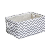 Versatile Foldable Organizer Basket with Stylish Cotton Handles