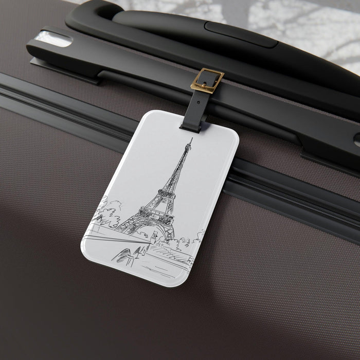 Elite Acrylic Luggage Tag Set with Customization Options for Travelers