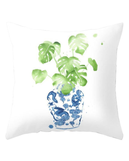 Charming Oceanic Cat Print Pillow Cover for Elegant Interiors