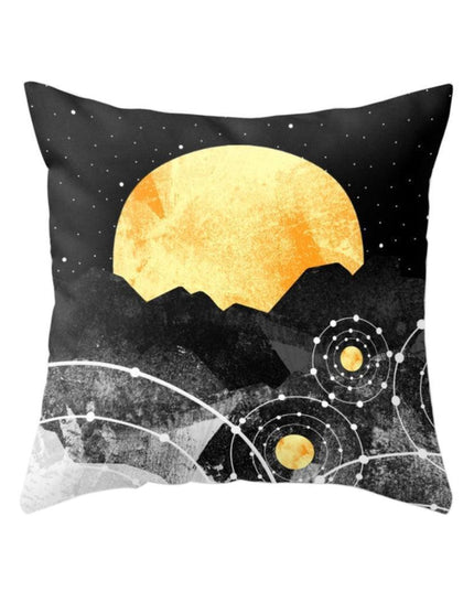 Charming Oceanic Cat Print Pillow Cover for Elegant Interiors