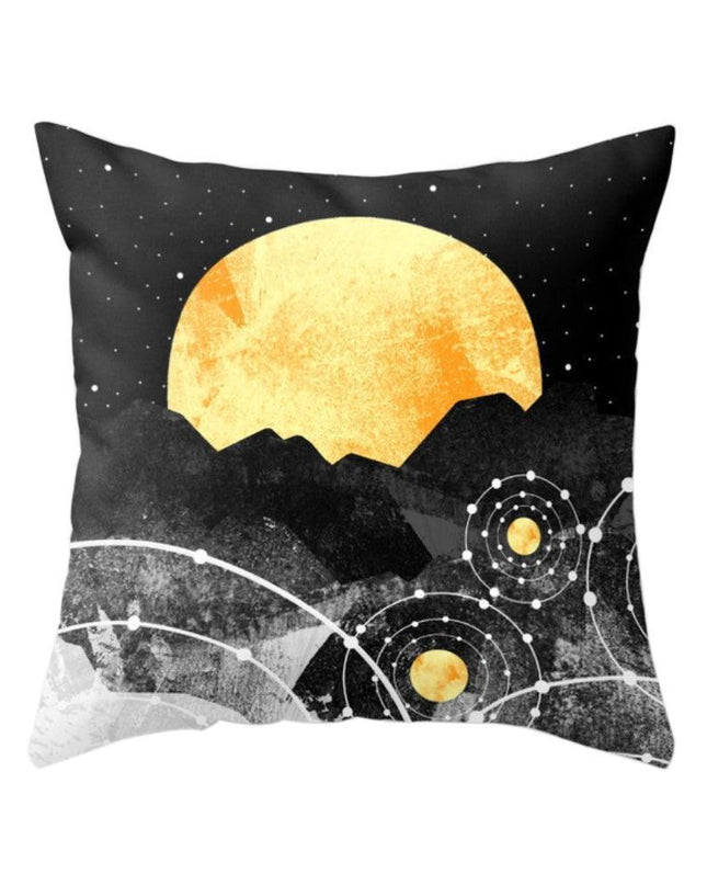 Charming Oceanic Cat Print Pillow Cover for Elegant Interiors