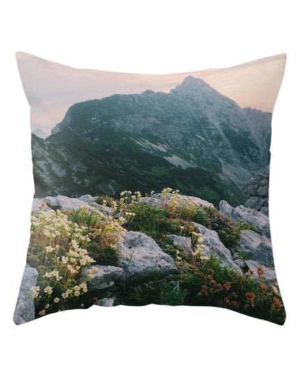 Charming Oceanic Cat Print Pillow Cover for Elegant Interiors