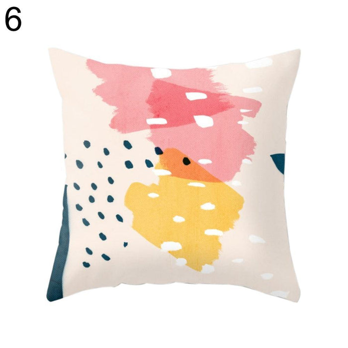 Charming Oceanic Cat Print Pillow Cover for Elegant Interiors