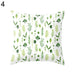 Sea Leaves Fashion Cat Printed Pillow Case for Home Decor