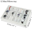 12 mini pillows tray