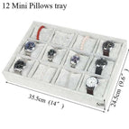 12 mini pillows tray