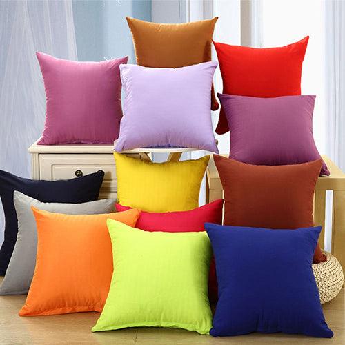 Elegant Solid Color Spandex Pillow Case - Versatile Home Decor Addition