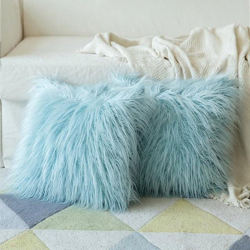 Luxurious Furry Pillow Cover Set for Elegant Home Decor