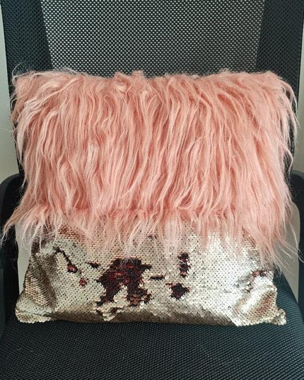 Luxurious Flocked Faux Fur Pillow Covers for a Stylish Home Makeover