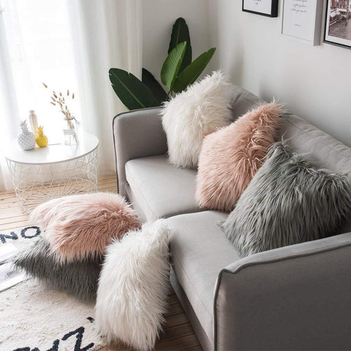 Sumptuous Faux Fur Cushion Cover Set for Elegant Home Styling