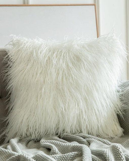 Luxurious Flocked Faux Fur Pillow Covers for a Stylish Home Makeover
