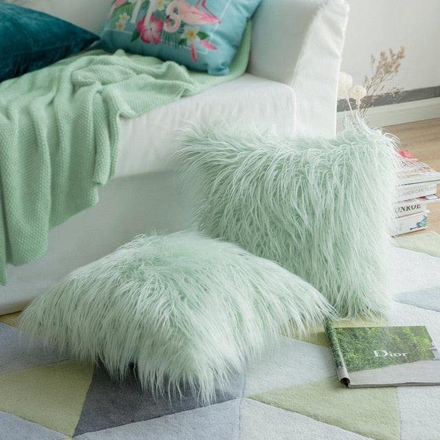 Luxurious Faux Fur Pillow Cover Set for Elegant Home Decor