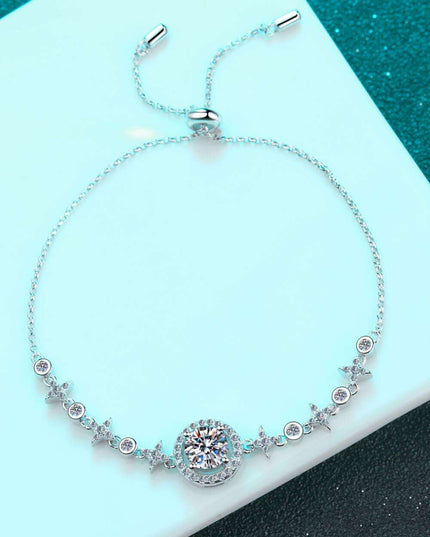 Elegant Lab-Grown Diamond Sterling Silver Bracelet with Authenticity Certificate and Warranty