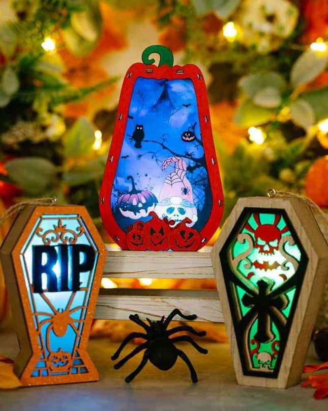 Charming Illumination: 2-Piece Decorative Light-Up Hanging Widgets for Your Home