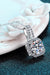 Radiant 1 Carat Moissanite Sterling Silver Necklace with Enhanced Warranty