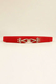 Elegant Versatile Elastic Belt with Stylish Alloy Buckle for Fashion-Forward Looks