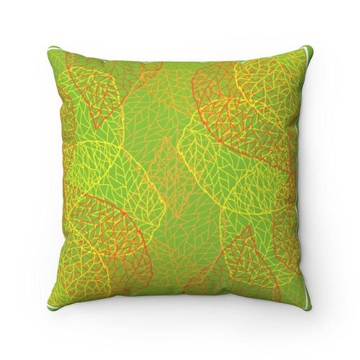 Green leaves Double-sided Print and Reversible Decorative Cushion Cover