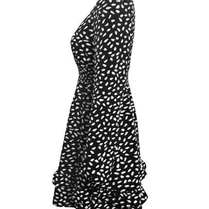 Ruffled Floral Mini Dress - A Versatile Addition to Your Wardrobe