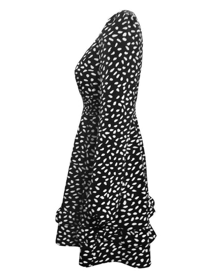 Ruffled Floral Mini Dress - A Versatile Addition to Your Wardrobe