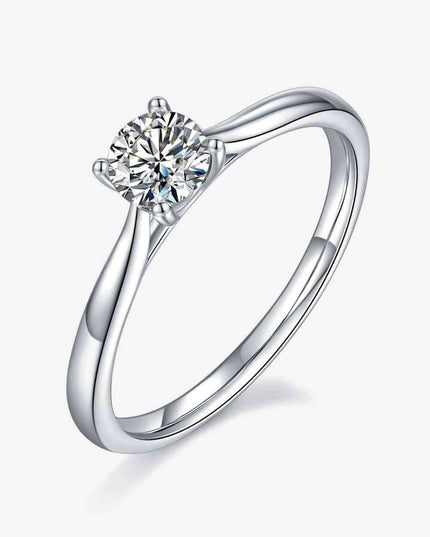 Platinum Moissanite Engagement Ring - Exquisite Symbol of Love