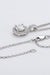 Elegant Zircon Pendant Sterling Silver Necklace - Timeless Sophistication
