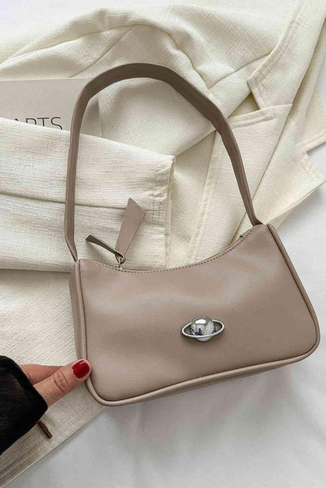 Chic Imported Small PU Leather Shoulder Bag - Luxe Fashion Accessory