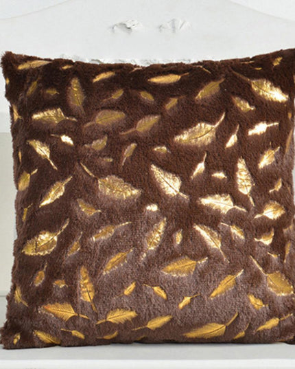 Chic Feather Motif Throw Pillow Cover for Stylish Home and Office Decor