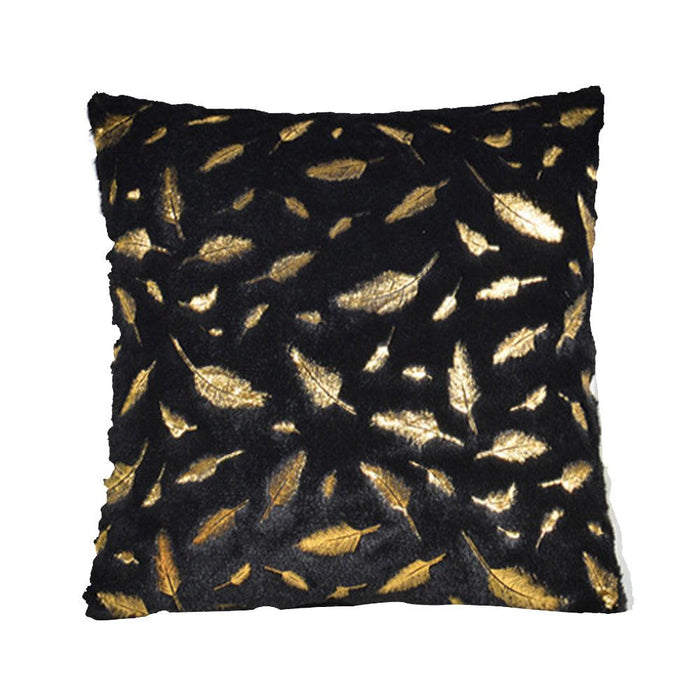Feather Pattern Soft Pillow Case for Home and Office Decoration