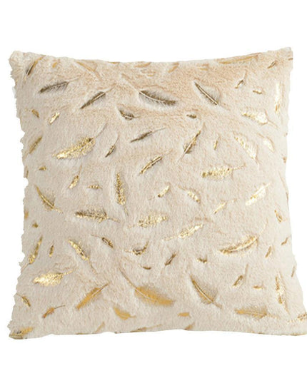 Chic Feather Motif Throw Pillow Cover for Stylish Home and Office Decor