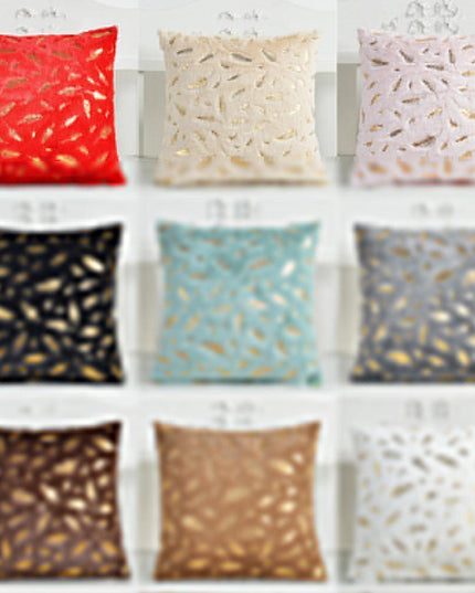 Chic Feather Motif Throw Pillow Cover for Stylish Home and Office Decor