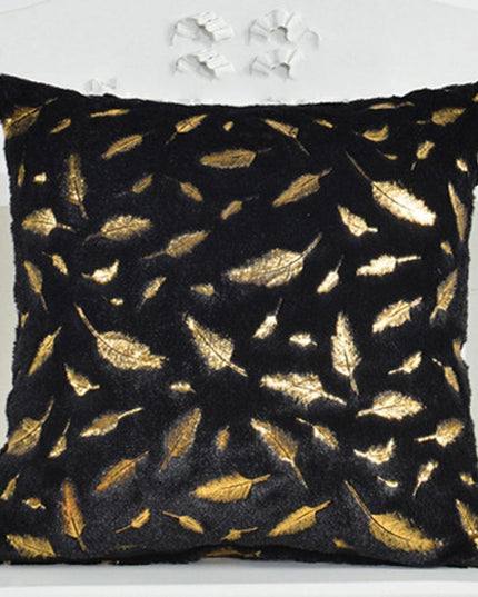 Chic Feather Motif Throw Pillow Cover for Stylish Home and Office Decor