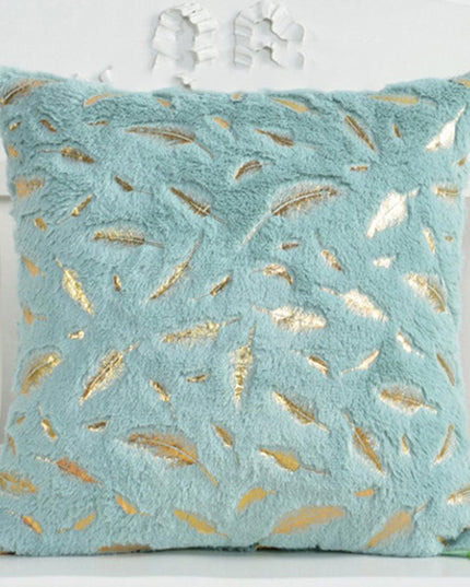 Chic Feather Motif Throw Pillow Cover for Stylish Home and Office Decor